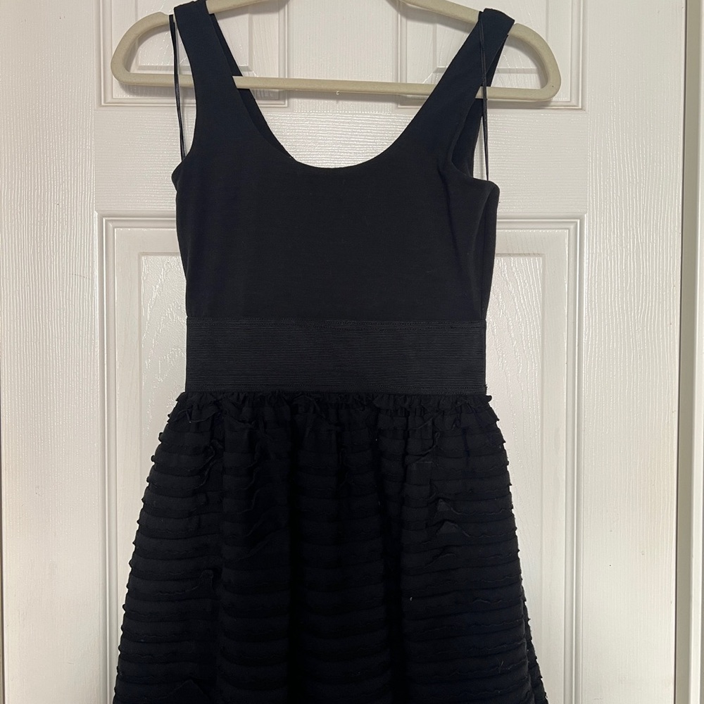 Miley Cyrus & Max Azria Black Sleeveless Fit-and-Flare Mini Dress